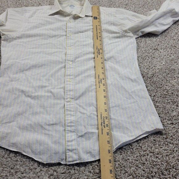Brooks Brothers Shirt Mens 15.5 33 Slim Multicolor Button Up Long Sleeve Striped - Picture 5 of 7